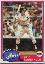1981 Topps Baseball Cards      383     Eric Soderholm